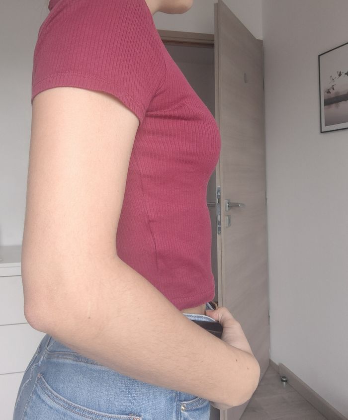 T-shirt bordeau - photo numéro 4