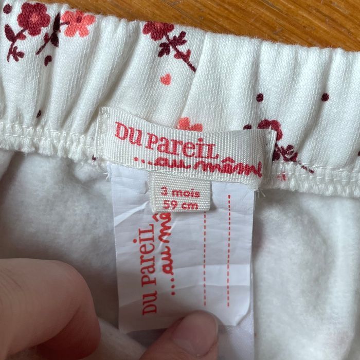 Ensemble fille taille 3 mois Du pareil au même - photo numéro 3