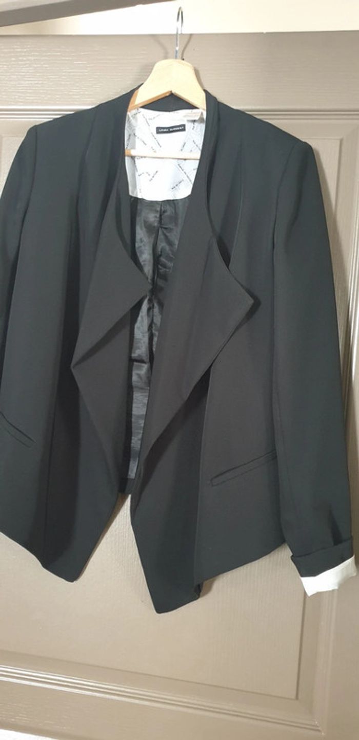 Blazer noir coupe asymétrique "LaRedoute" - photo numéro 2