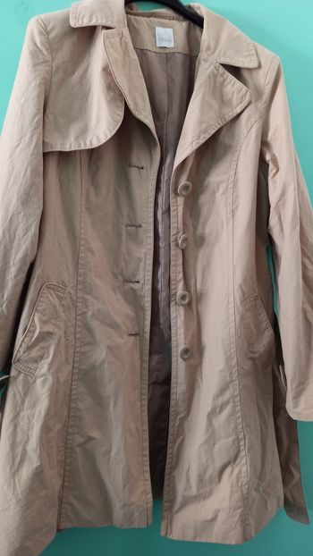 ☔ Trench beige Camaïeu taille 46 avec ceinture ☔