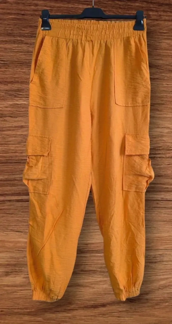 🍊 Pantalon cargo orange taille L 🍊