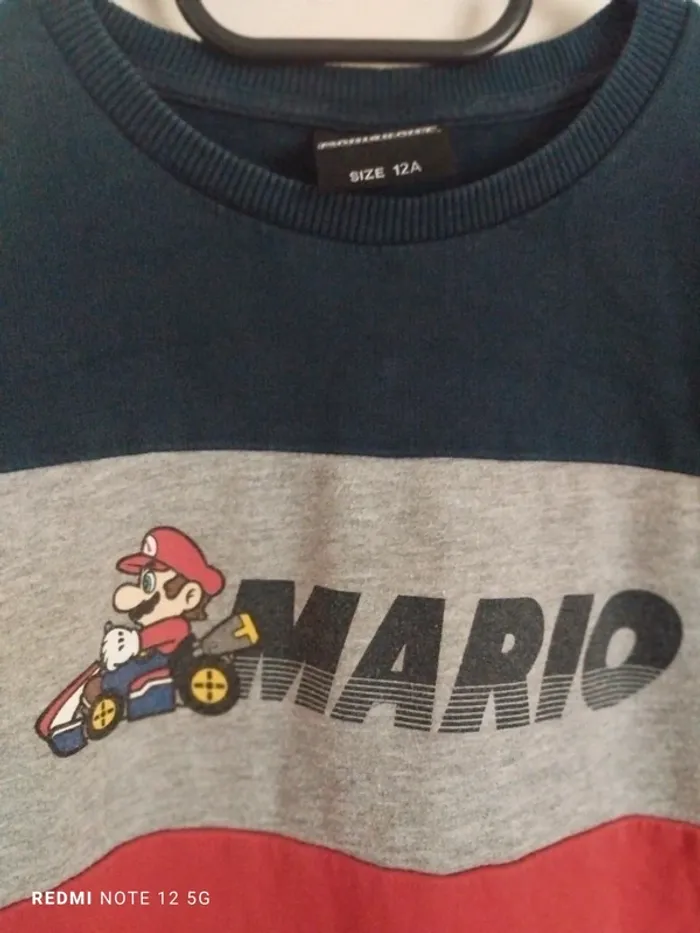 Sweat Mario Kart taille 12 ans - photo numéro 2