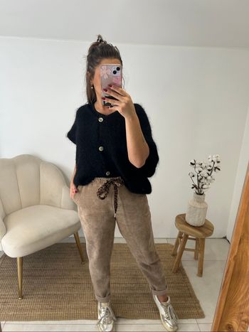 Pantalon velours Tan