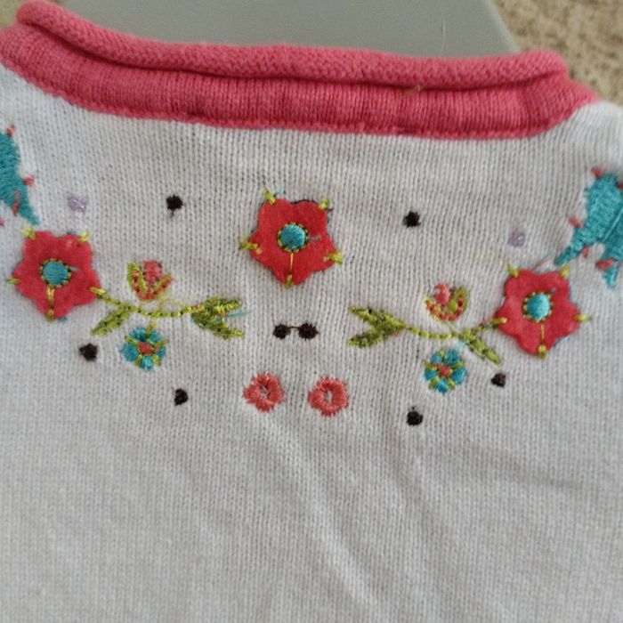 Gilet brodé fille 3 mois - photo numéro 8