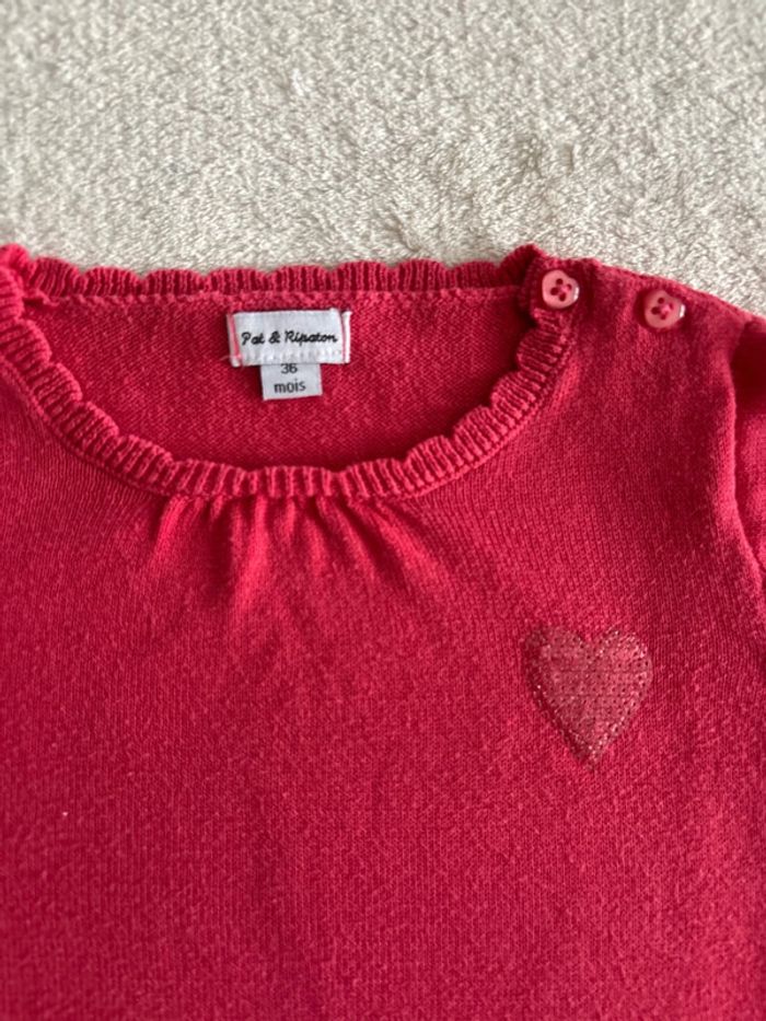 Pull Fushia 36 mois 3 ans - photo numéro 3