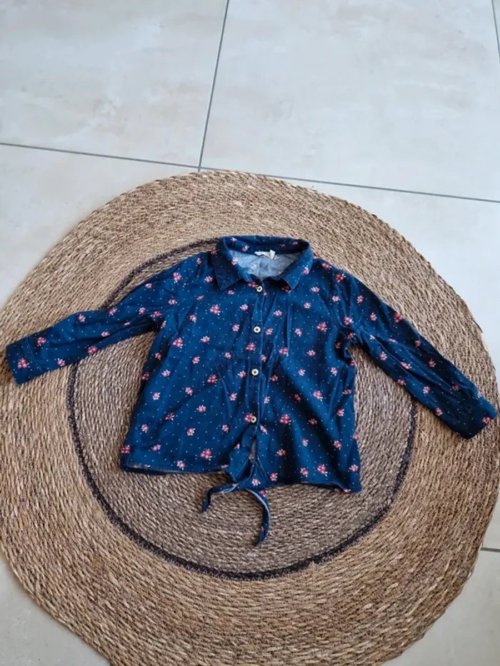 Jolie chemise fleuris Orchestra fille taille 4 ans
