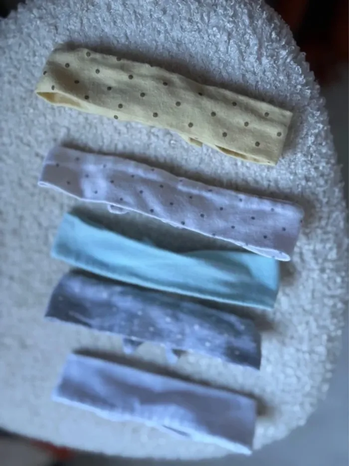 Lot de 5 Bandeaus bébé 0/6mois - photo numéro 4