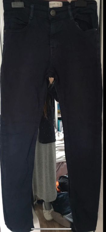 Jean slim fonce ajustable  10 ans  Zara