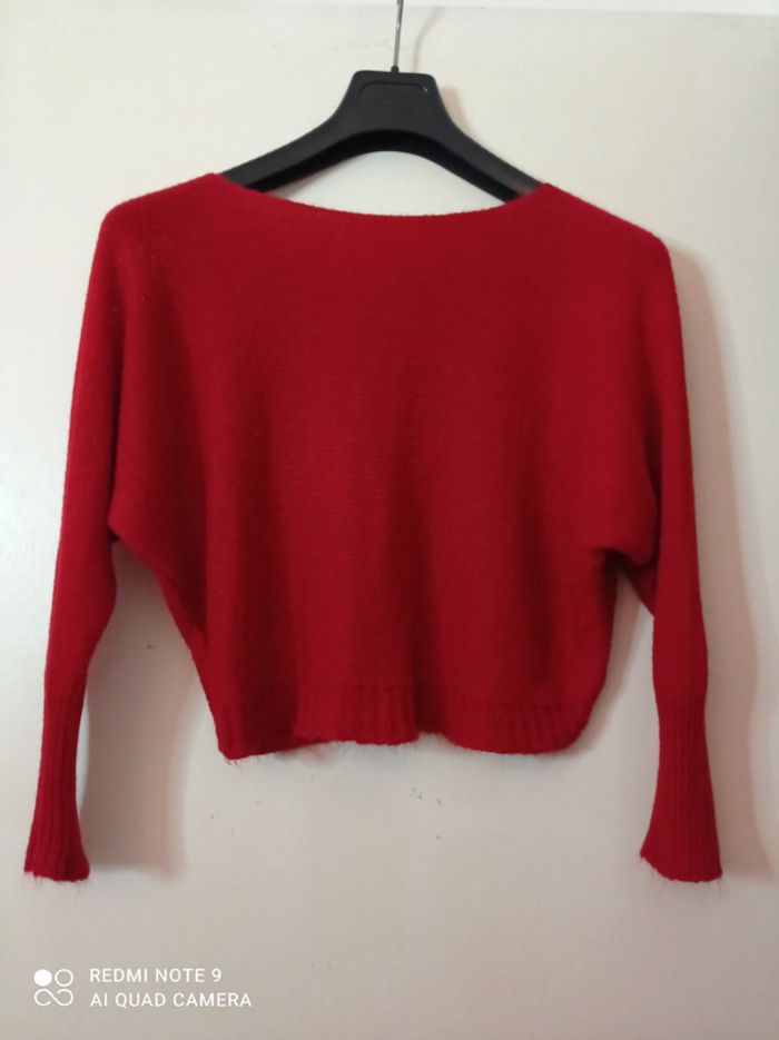 Pull en laine rouge