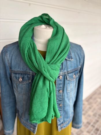 Écharpe Laine - Vert Clair Foncé N°51