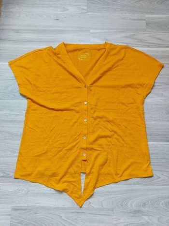 Tee-shirt manche courte jaune C&A