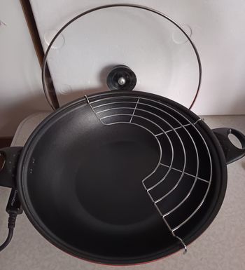 Wok électrique DOMOCLIP - DOC128- Revêtement antiadhésif - Contenance 4 L/6 pers