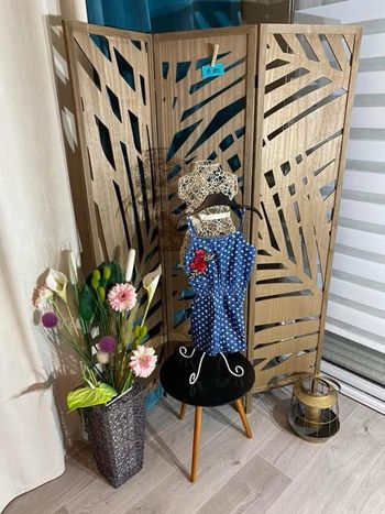 Combishort fille 6 ans à pois 