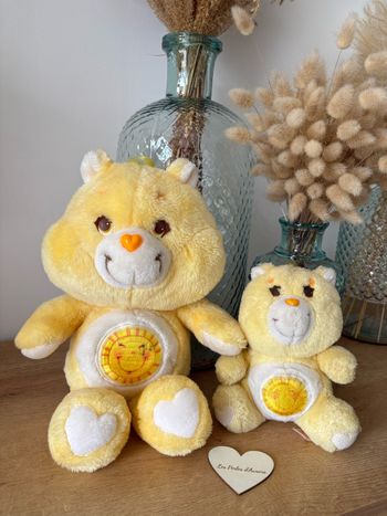 Peluches bisounours care bears jaune funshine