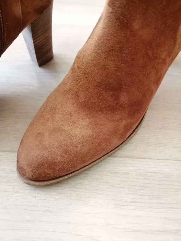 Bottines cognac/nubuck Myma - photo numéro 8