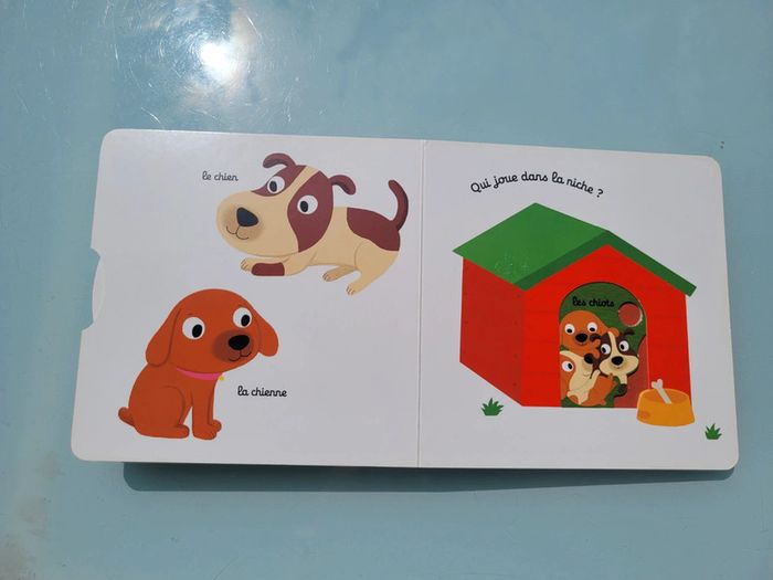 Livre animé à tirettes : Kididoc 🐕 Mon Imagier des animaux familiers 🐈 - photo numéro 6