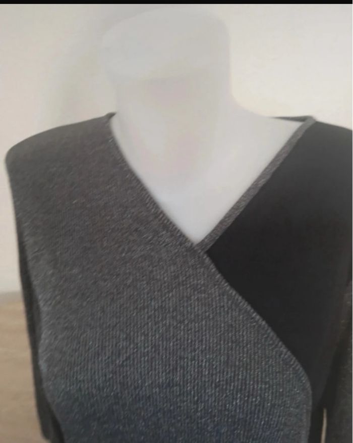 Blouse argenté asymétrique Mega New Paris taille 42 - photo numéro 2