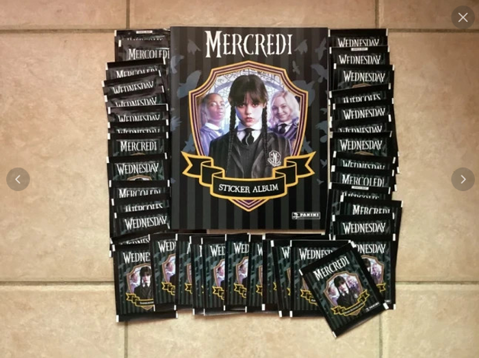 Panini - Mercredi ( Famille Addams ) - Album Neuf + 40 Pochettes Neuves