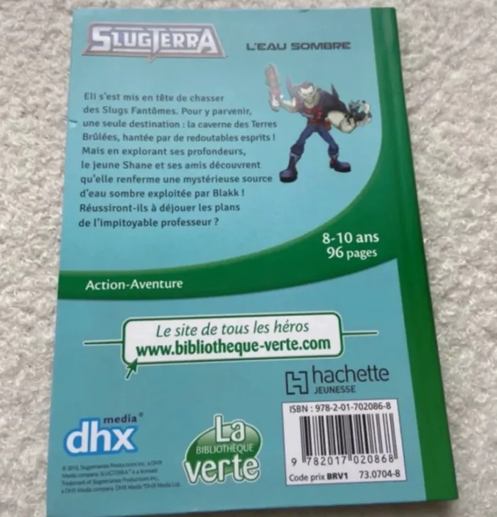 Livre Slugterra L’eau Sombre bibliothèque verte 8-10 ans en bon état ! - photo numéro 2