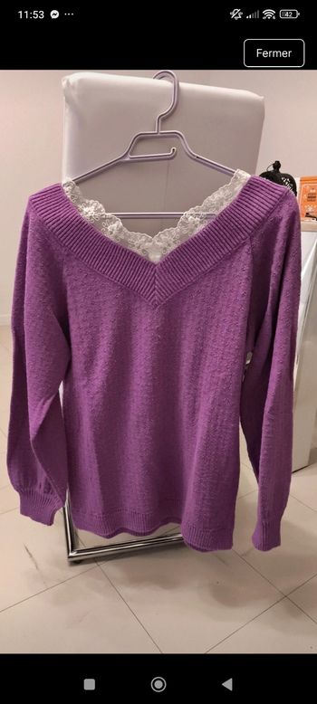 Pull mauve