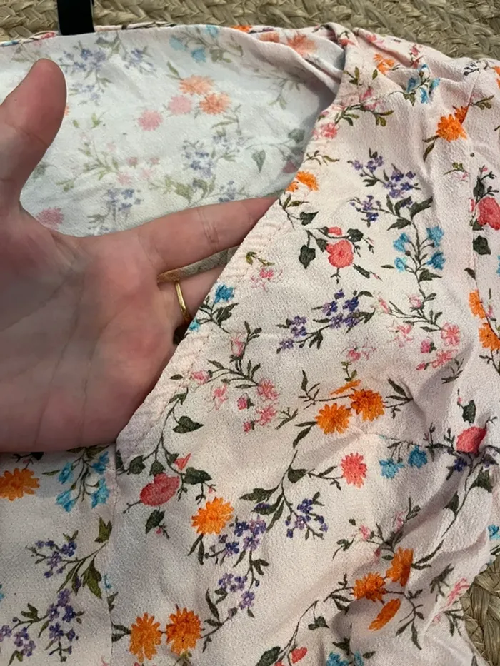 Blouse fleuries rose pâle Nobody’s child - photo numéro 2