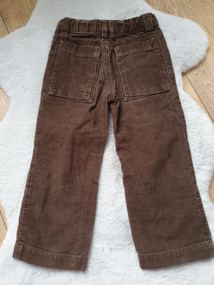 Pantalon en velours côtelé marron La Redoute 3 ans - photo numéro 7