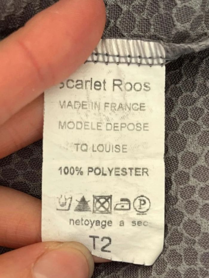 Blouse manches courtes grise Scarlet Roos - photo numéro 7