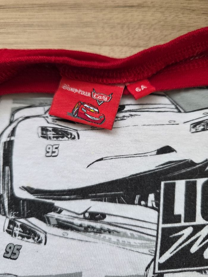 TEE-SHIRT MANCHE LONGUE DISNEY PIXAR THE CARS ROUGE TAILLE 6ANS - photo numéro 3