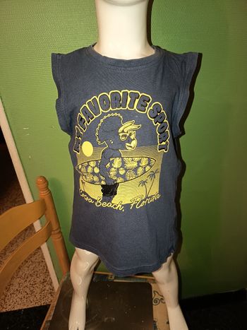 Débardeur dinosaures bleu marine