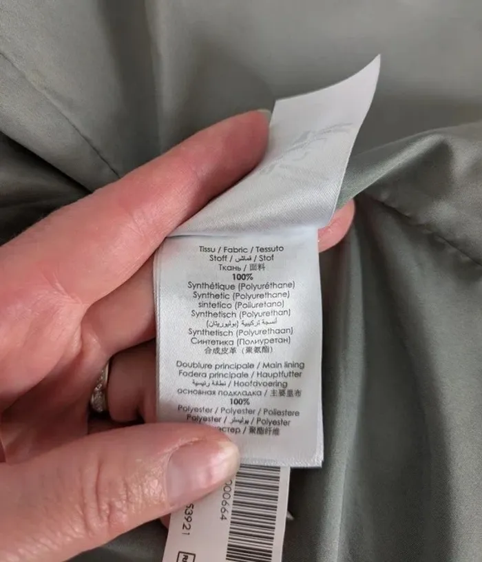 Veste zippée vert/gris - Bonobo - taille M - photo numéro 5