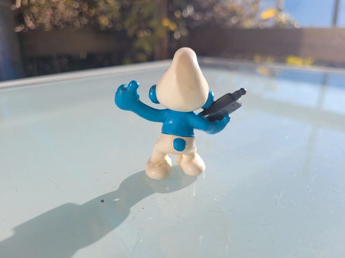 Figurines anciennes Les Schtroumpfs : qui se lave, téléphone, bébé S. Trèfle 🍀 - photo numéro 10