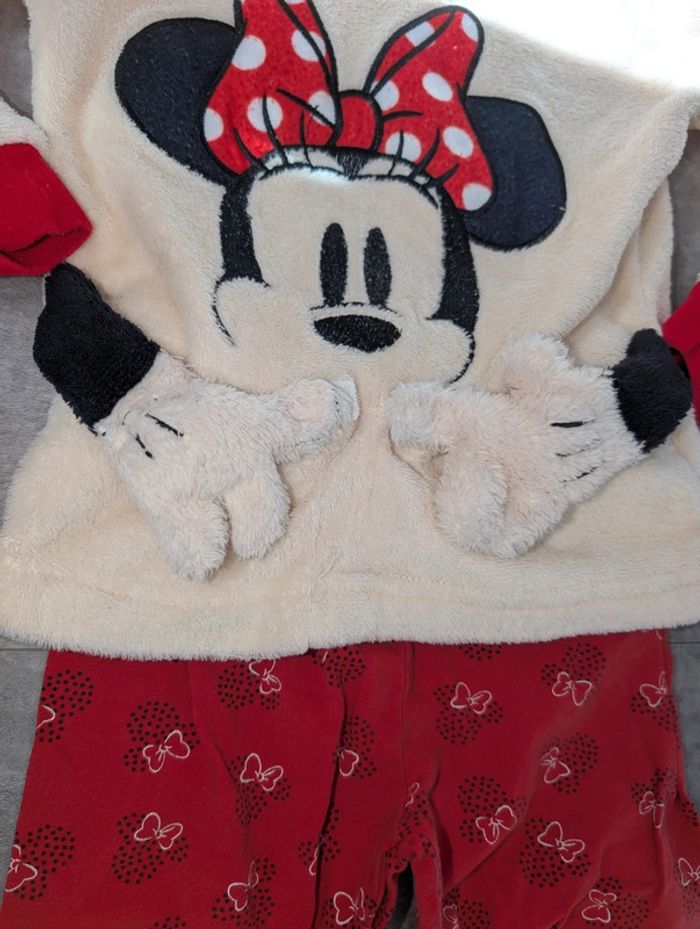 Pyjama deux pièces chaud fille 3 ans Minnie - photo numéro 2