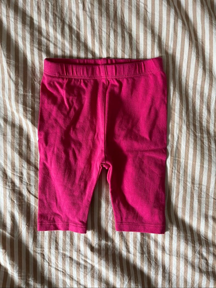 Legging 3/4 rose bébé fille
