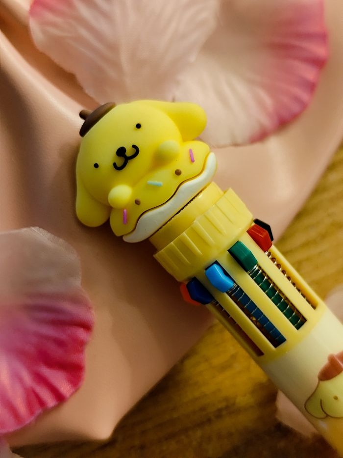 crayon 10 couleurs sanrio kawaii pompompurin - photo numéro 4