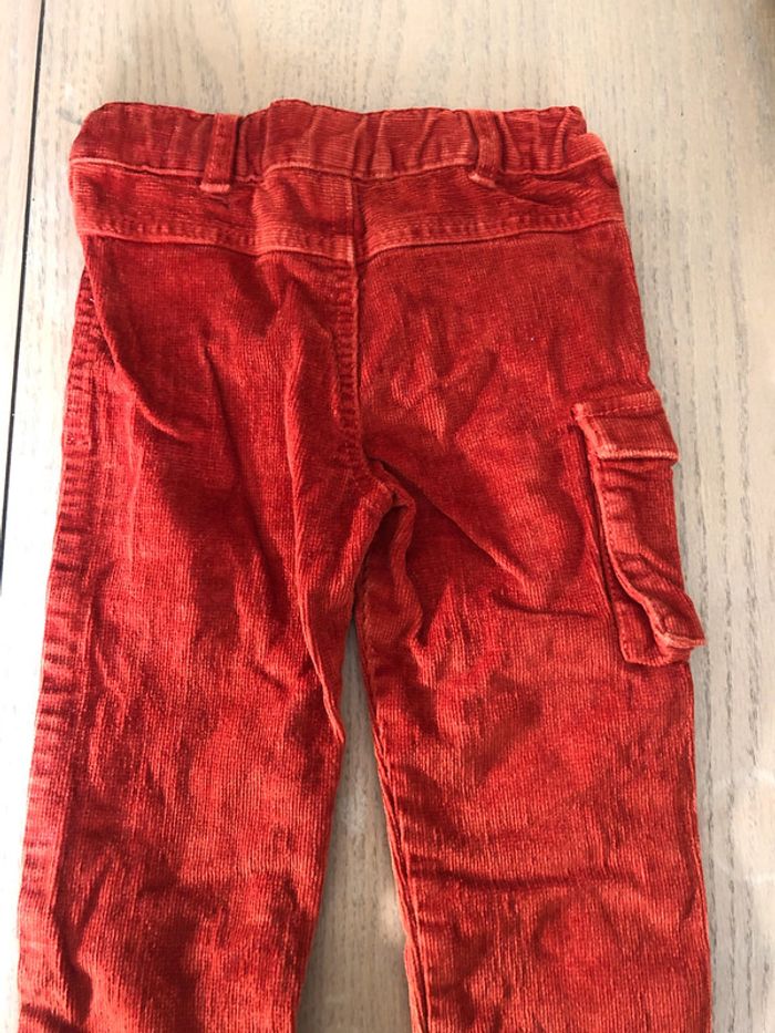 Pantalon brique velours 24 mois - photo numéro 3