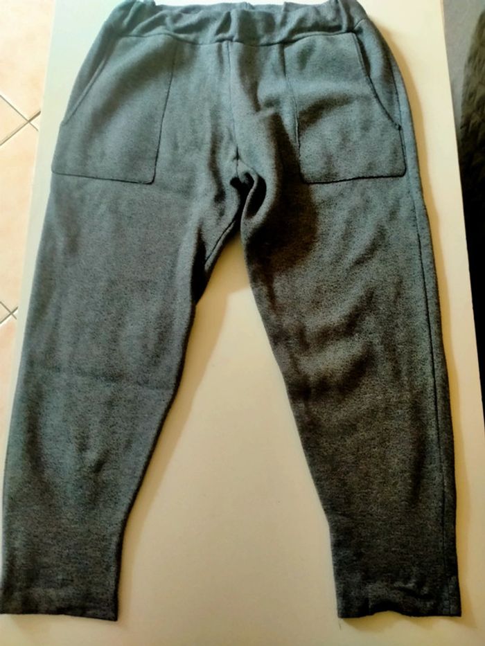 Pantalon gris Zara Knit Taille M - photo numéro 2