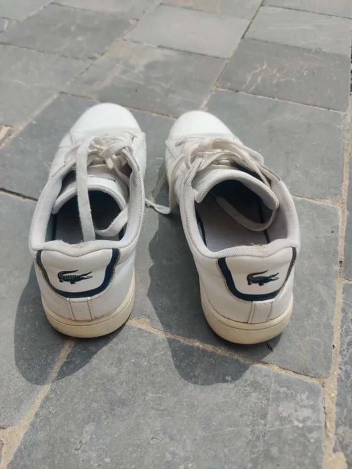 Baskets blanches Lacoste femme - photo numéro 3
