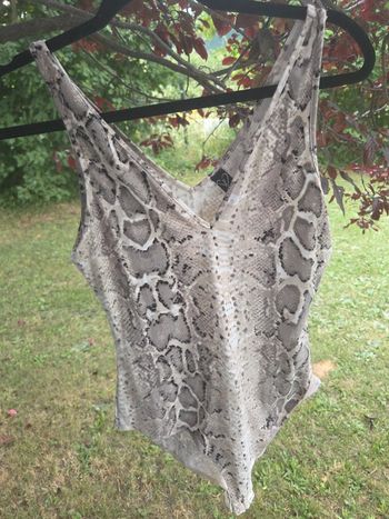 Body femme imprime python