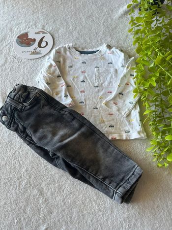 Très belle ensemble pour bébé garçon jean tee shirt