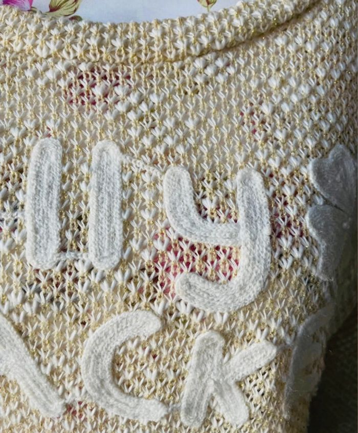 🌸 Pull léger Molly Bracken Blanc & Doré – Ultra doux 💕 - photo numéro 5