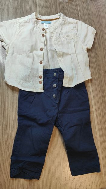 Ensemble pantalon chemise 9 mois