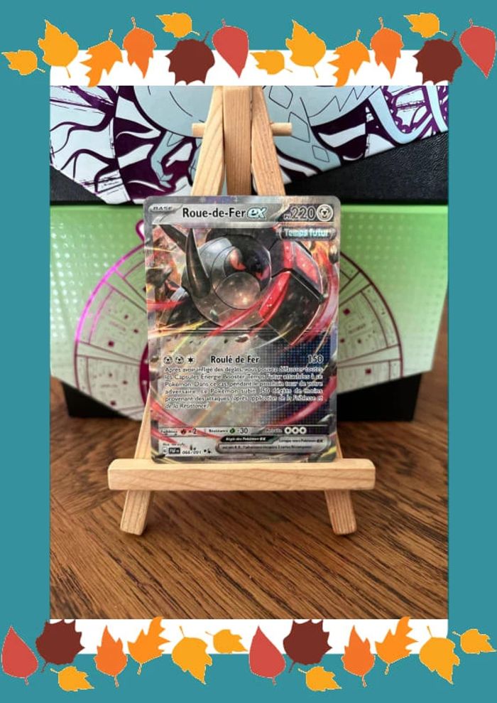 Carte Pokémon roue de fer ex 66/91 destinee a paldea