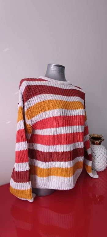 Pull à rayures col rond manches longues "Pimkie Collection" Taille S
