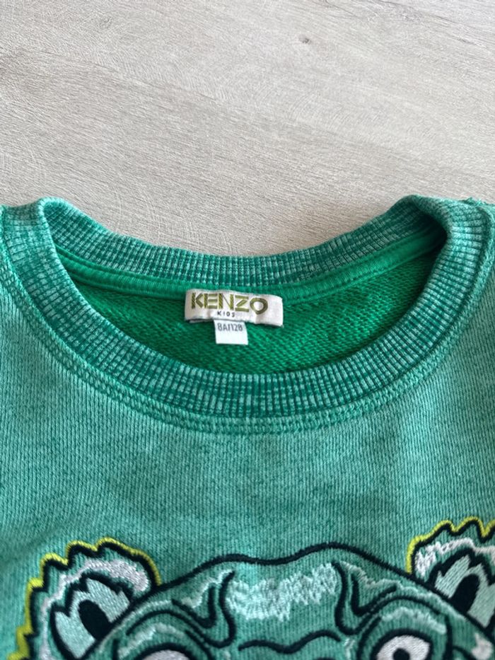 Sweat Kenzo authentique 8ans vert - photo numéro 2