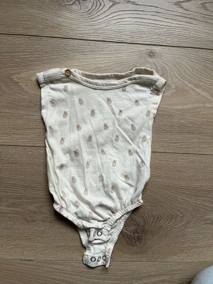 Body mixte Kiabi 1 mois ananas