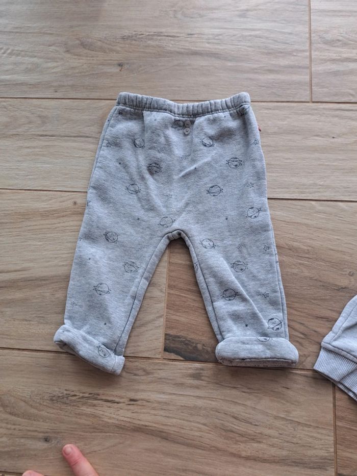 Lot 2 joggings 12 mois Lulu castagnette - photo numéro 3