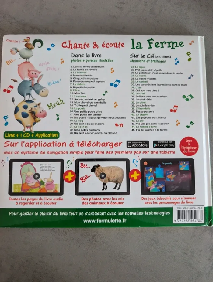 Chante et écoute la ferme. Les formulettes - photo numéro 2