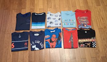 Lot de 10 tee-shirts été garcon 8 ans