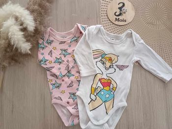 Lot de 2 Bodys