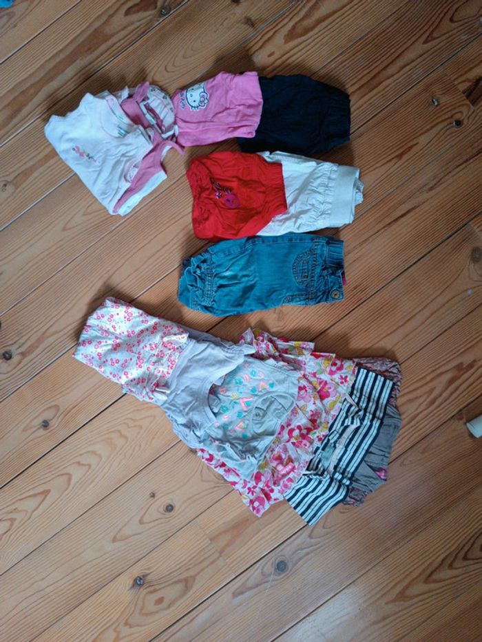 Lot de 15 articles été fille 12 mois en parfait état comme neuf